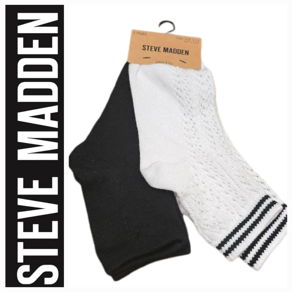Steve Madden 2-Pair Anklet Socks